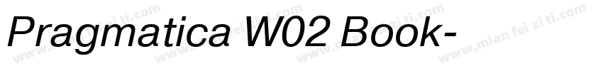 Pragmatica W02 Book字体转换